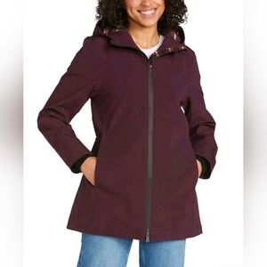 Pendleton Women's Tape Seam Hooded Rain Jacket Purple Size L  9D007